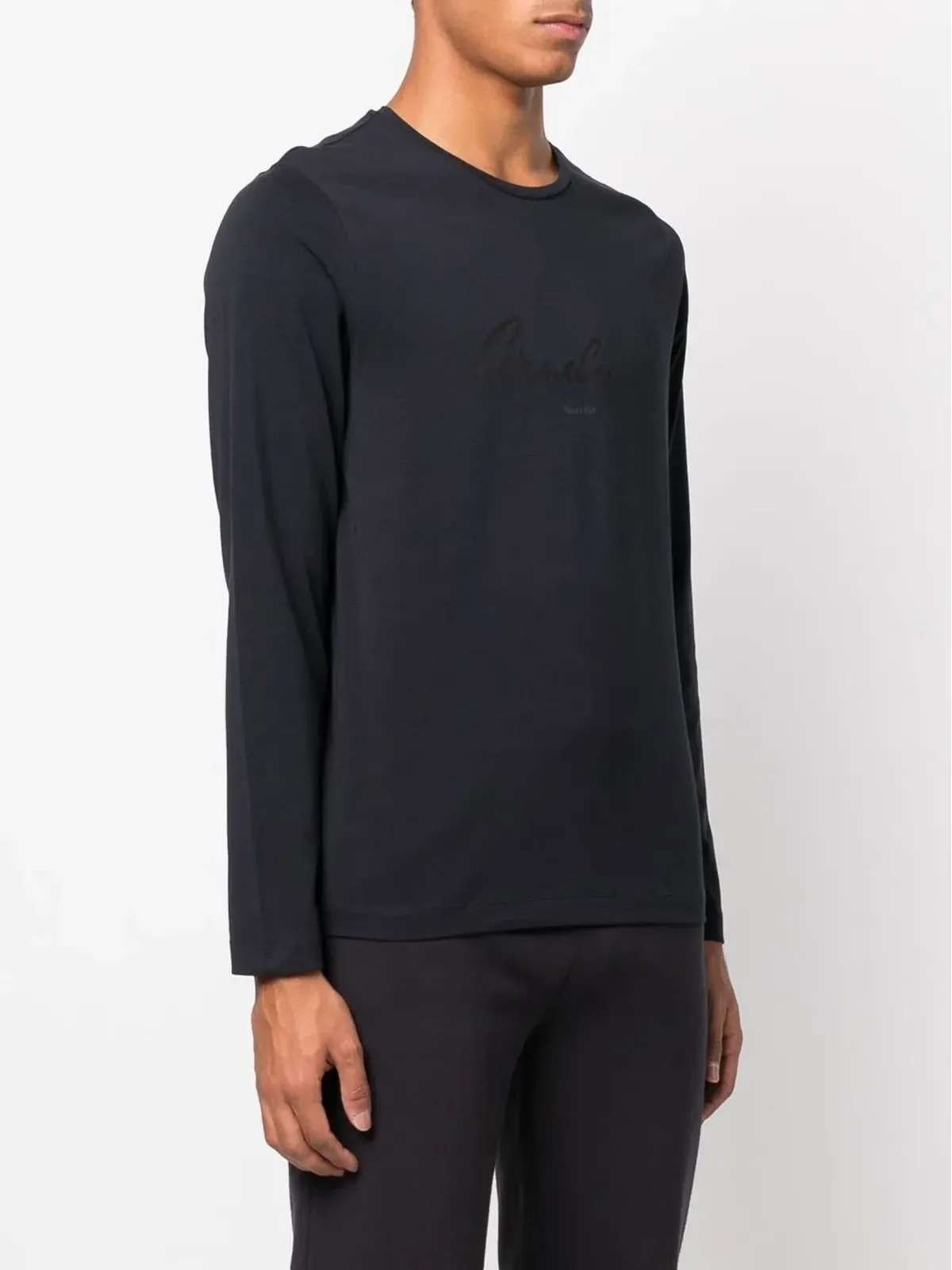 Corneliani ロゴプリント長袖Tシャツ - 画像3