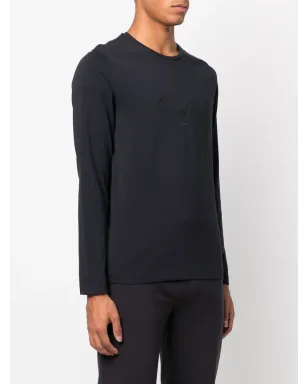 Corneliani ロゴプリント長袖Tシャツ - サムネイル3