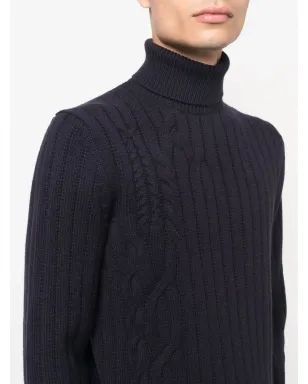Corneliani ロールネック ケーブルニット セーター - サムネイル5
