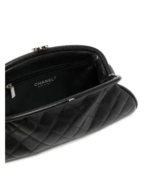 CHANEL ビンテージ 2007 CCダイヤモンドキルティング クラッチバッグ - ブラック - サムネイル5
