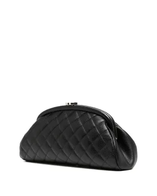 CHANEL ビンテージ 2007 CCダイヤモンドキルティング クラッチバッグ - ブラック - サムネイル3