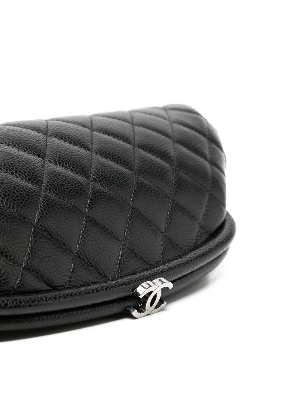 CHANEL ビンテージ 2007 CCダイヤモンドキルティング クラッチバッグ - ブラック - 画像4