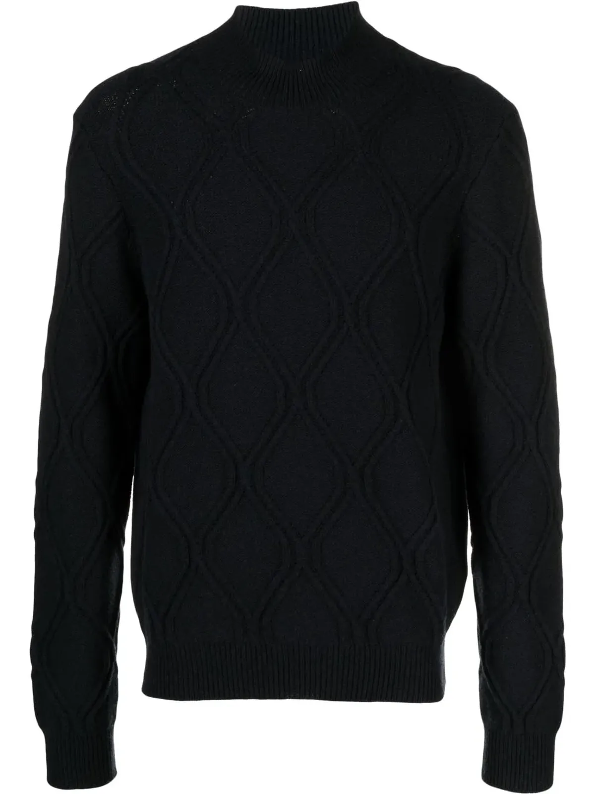 Corneliani ケーブルニット タートルネック ジャンパー - 画像1