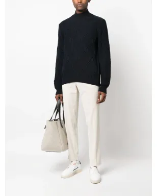 Corneliani ケーブルニット タートルネック ジャンパー - サムネイル2