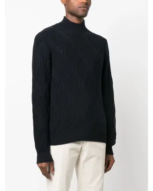 Corneliani ケーブルニット タートルネック ジャンパー - サムネイル3