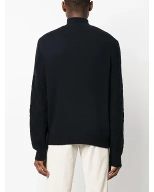 Corneliani ケーブルニット タートルネック ジャンパー - サムネイル4