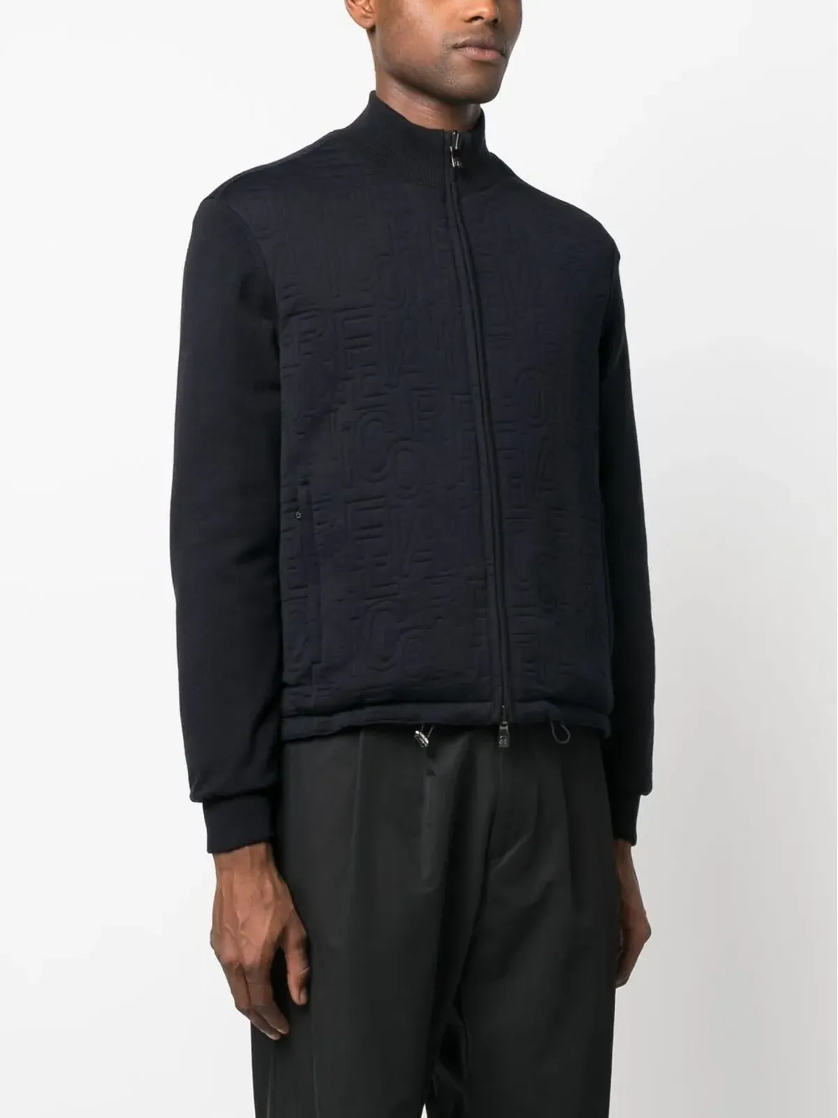 Corneliani ロゴ ボンバージャケット - 画像3