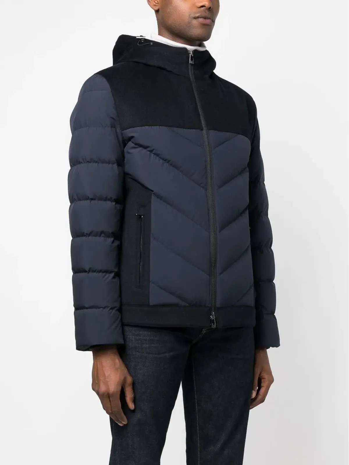 Corneliani フード付きダウンジャケット - 画像3