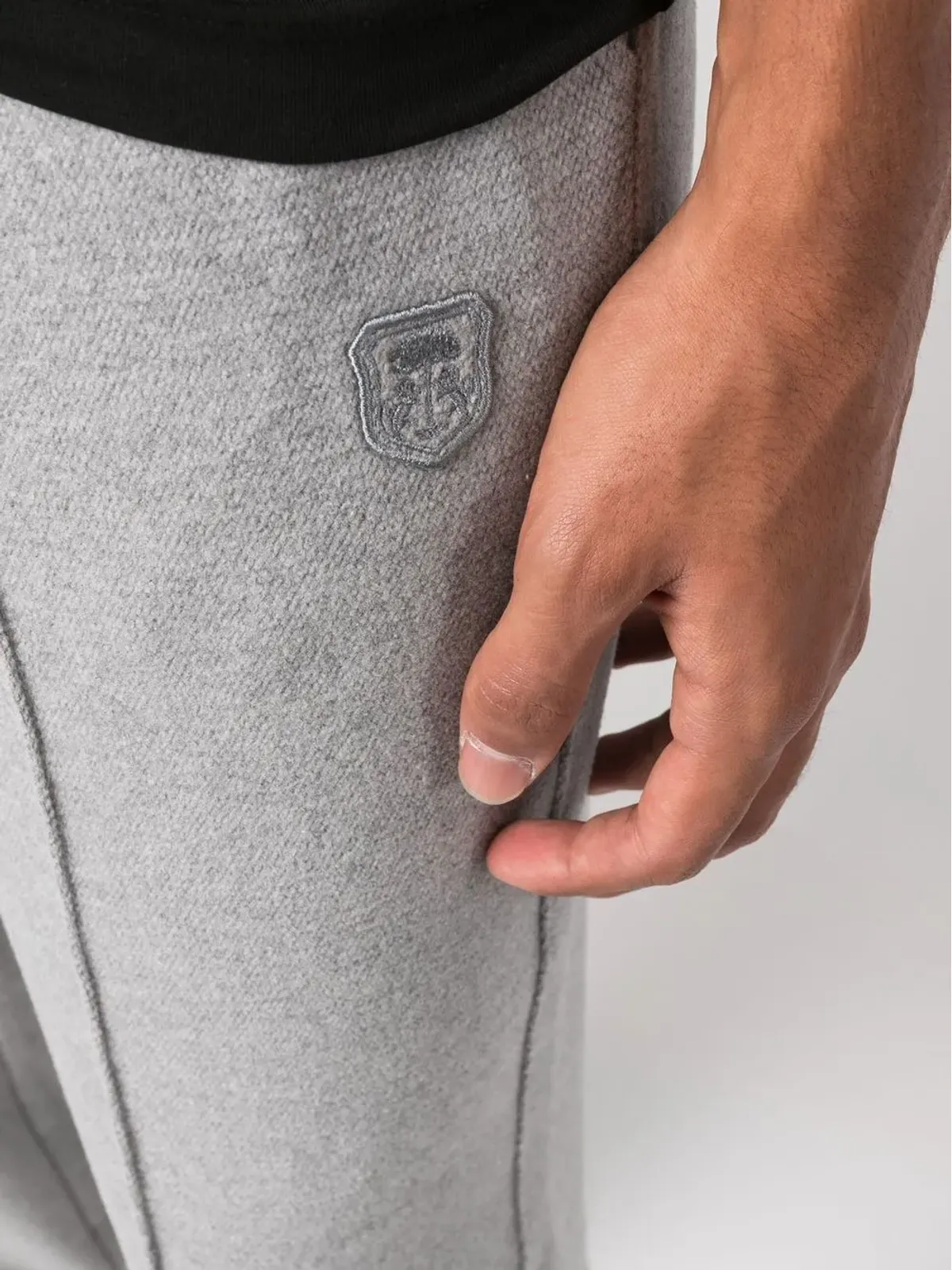 Corneliani テーパード ロゴパッチ ジョガー - 画像5
