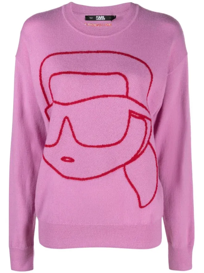 Karl Lagerfeld Karl Lagerfeld Ikon 2.0 クルーネックセーターの商品画像