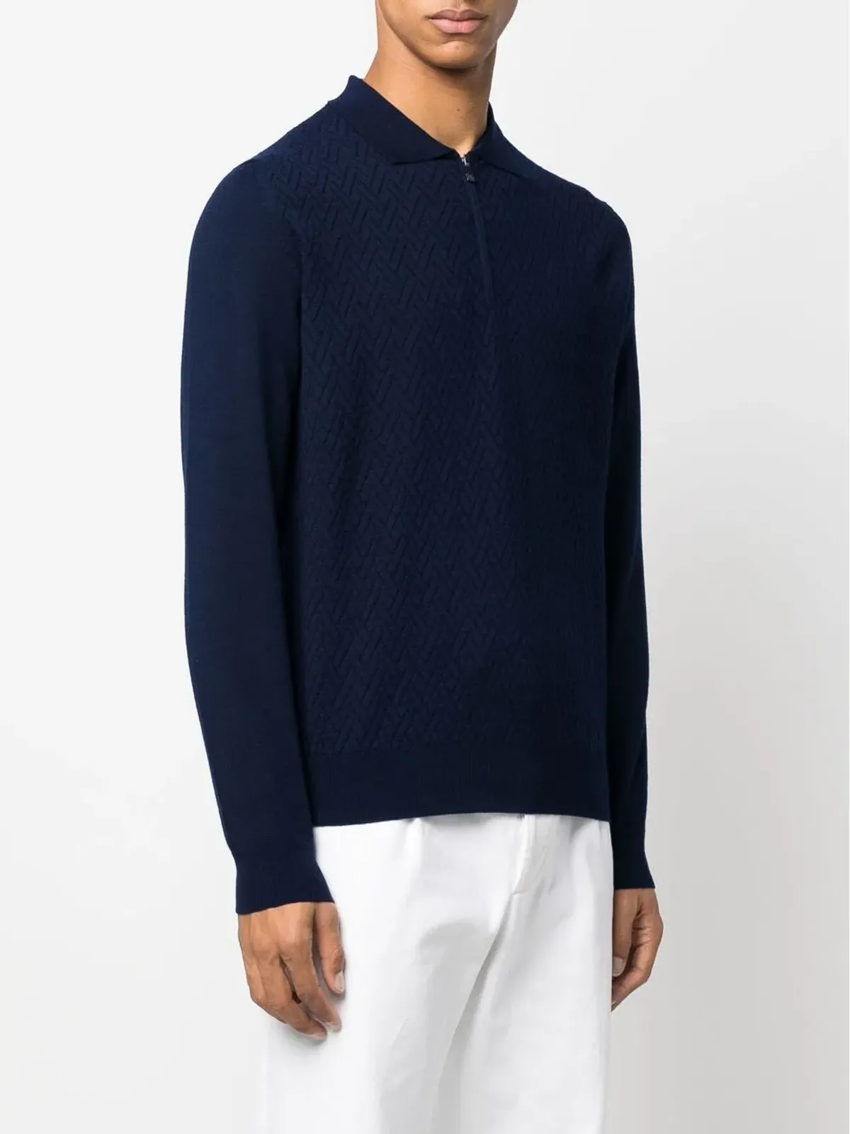 Corneliani 長袖ポロジャンパー - 画像3