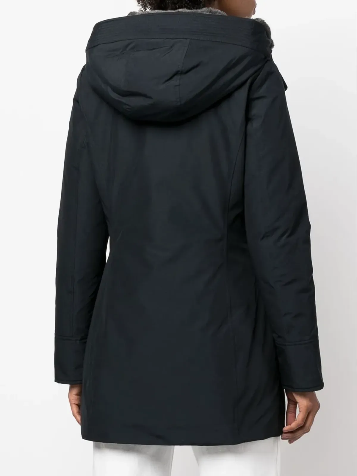 Woolrich ロゴパッチジップアップフーディ - 画像4