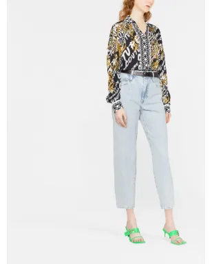 Versace Jeans Couture ブラッシュド ロゴプリント ロングスリーブ シャツ - サムネイル2