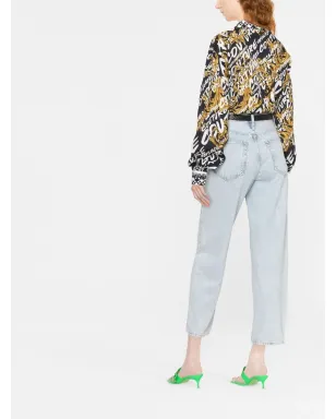 Versace Jeans Couture ブラッシュド ロゴプリント ロングスリーブ シャツ - サムネイル4