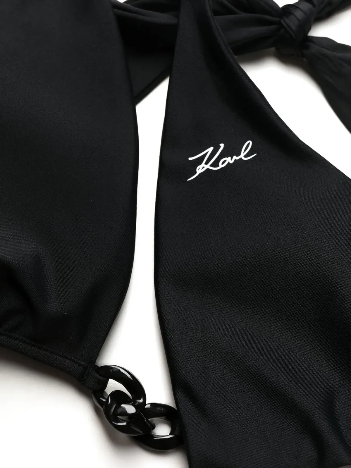 Karl Lagerfeld Karl DNA トライアングルビキニトップ - ブラック - 画像3