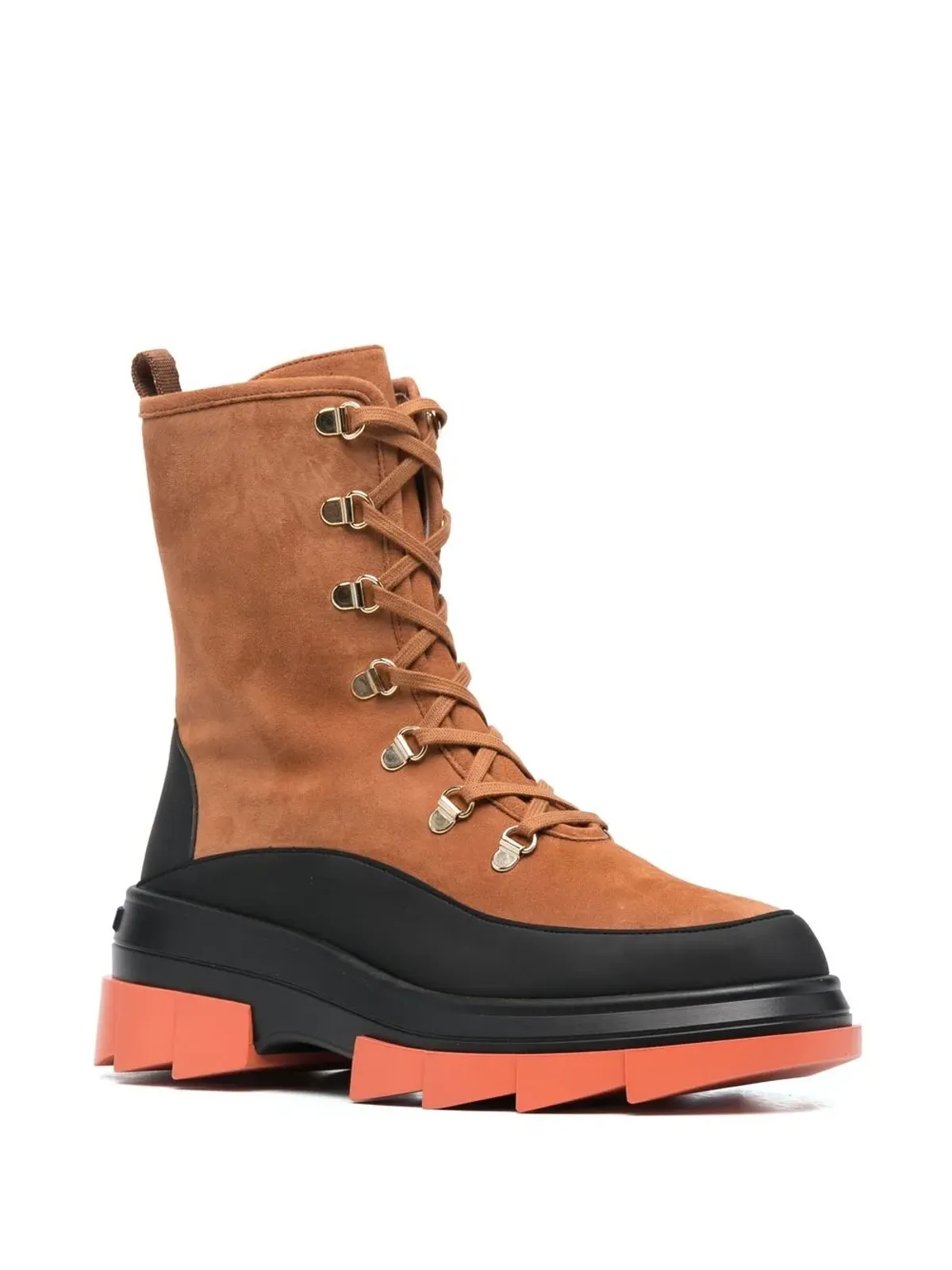 Stuart Weitzman チャンキー レースアップ スエード ブーツ - 画像2
