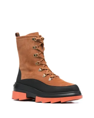 Stuart Weitzman チャンキー レースアップ スエード ブーツ - サムネイル2