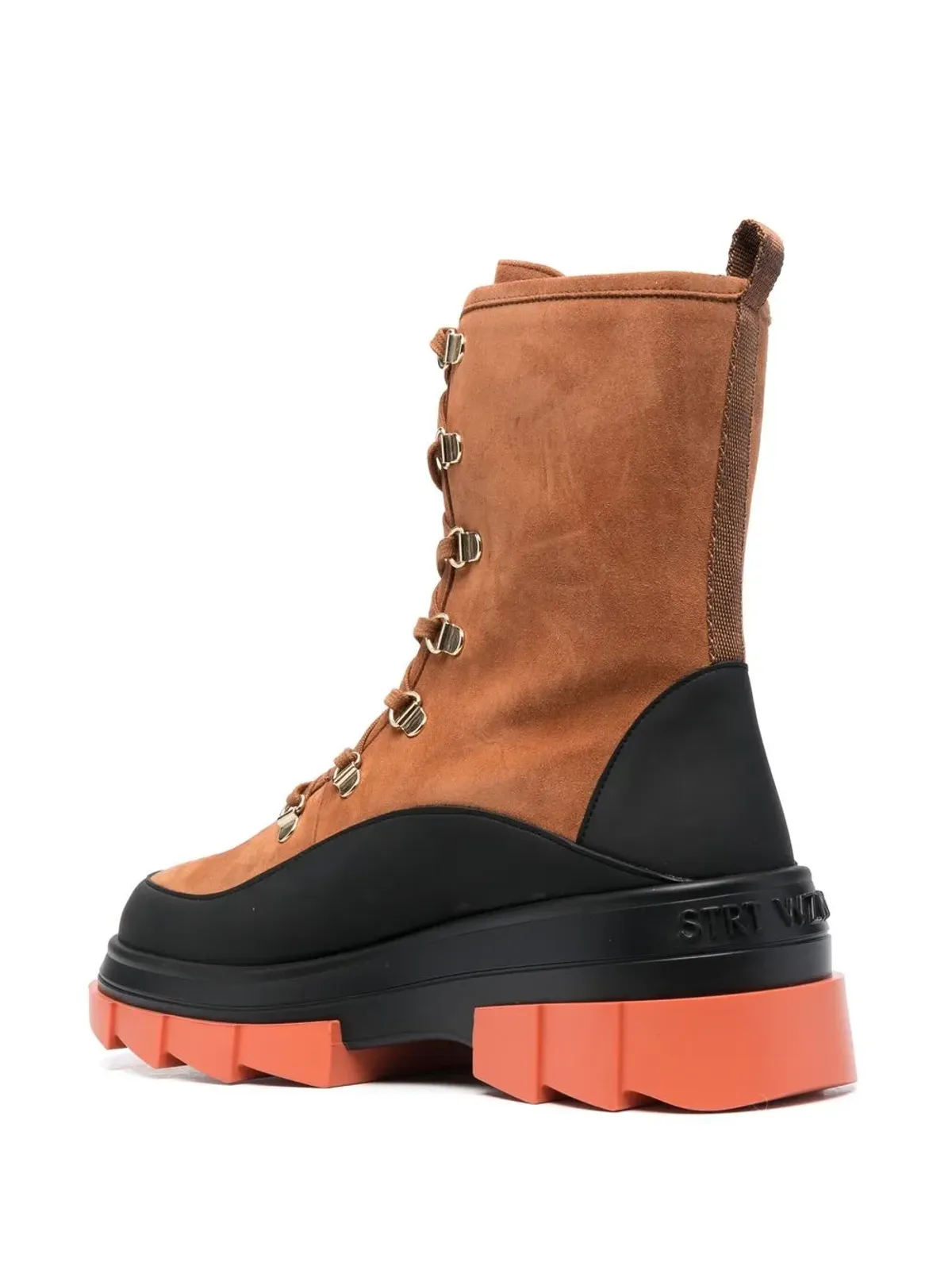 Stuart Weitzman チャンキー レースアップ スエード ブーツ - 画像3