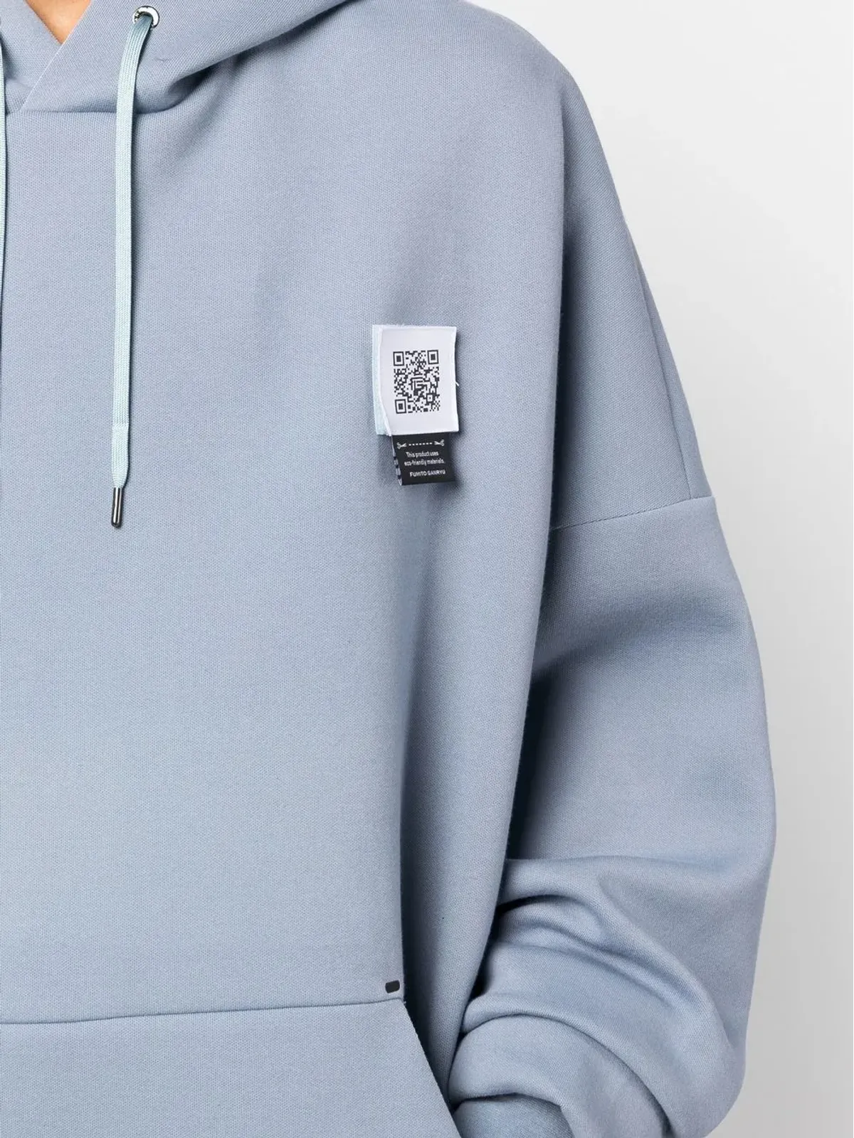 Fumito Ganryu 2Way pullover hoodie - Blue - 画像5