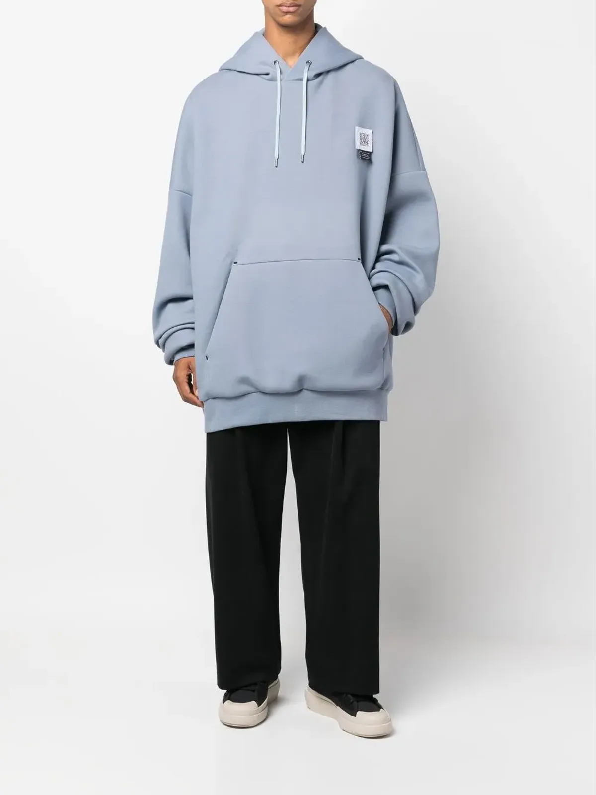 Fumito Ganryu 2Way pullover hoodie - Blue - 画像2
