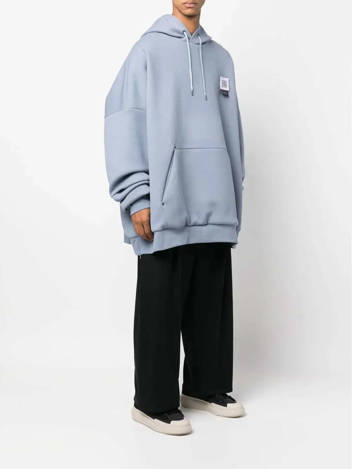 Fumito Ganryu 2Way pullover hoodie - Blue - 画像3