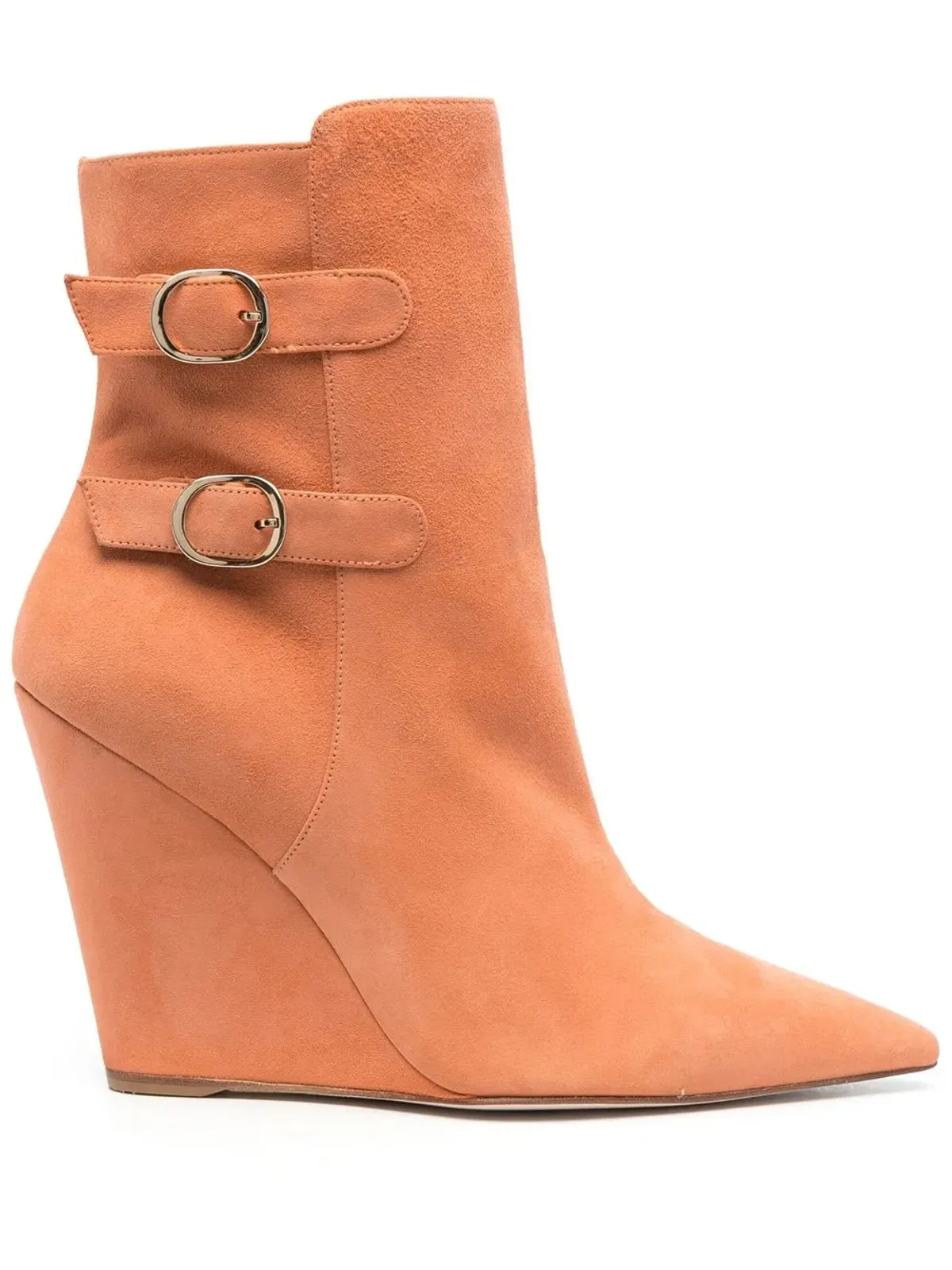 Stuart Weitzman バックル留め付きスエードブーツ - 画像1