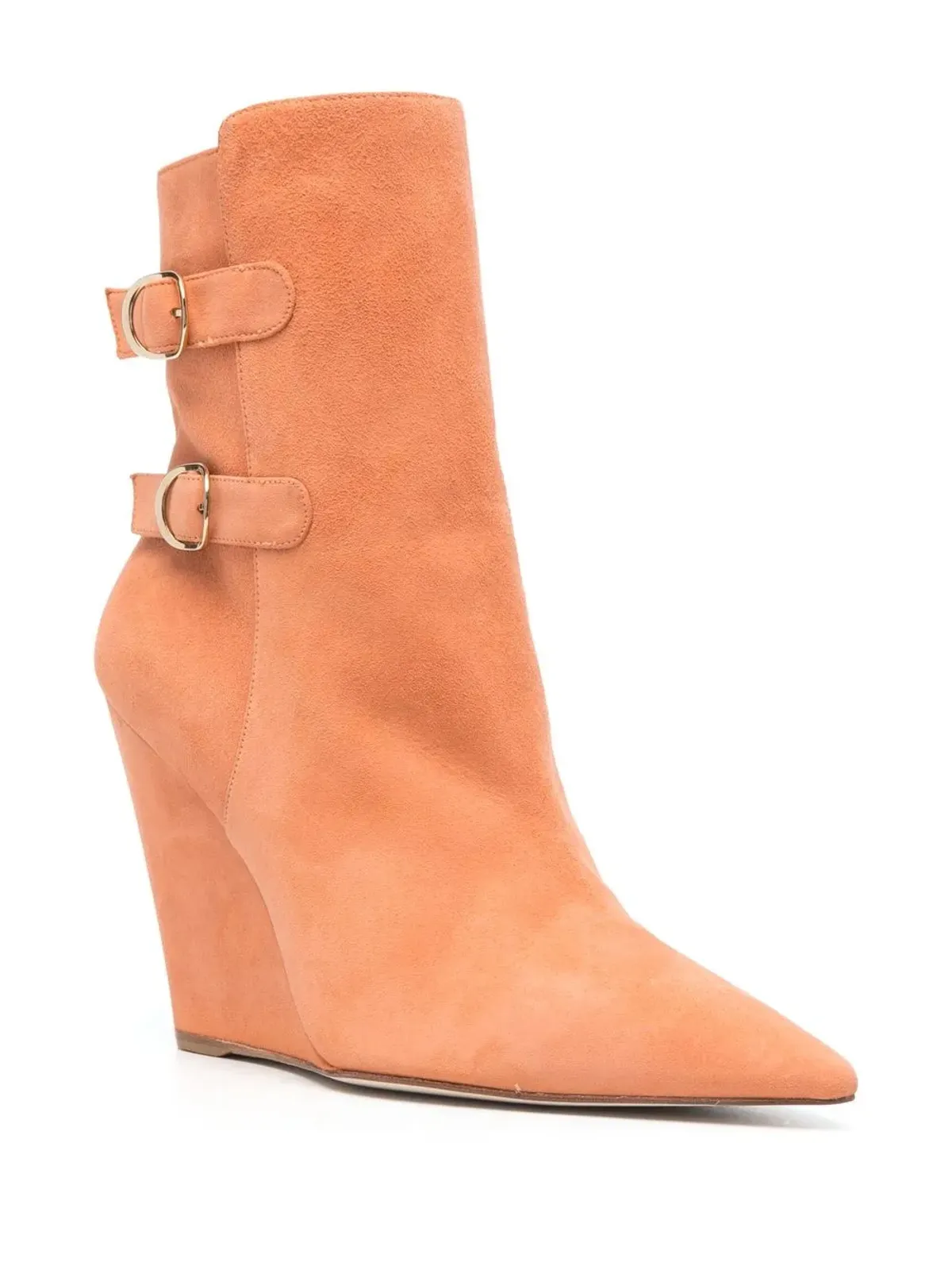 Stuart Weitzman バックル留め付きスエードブーツ - 画像2