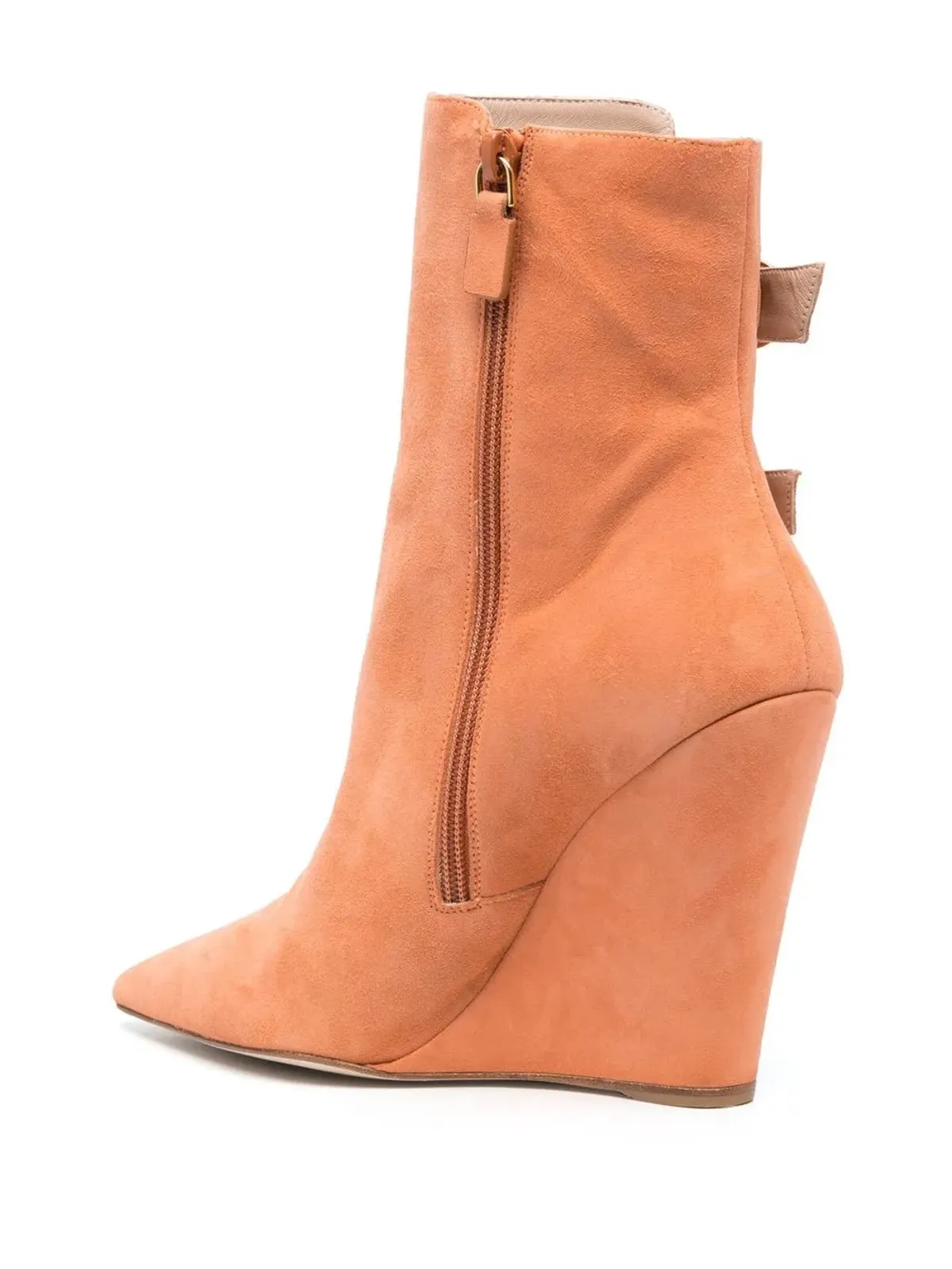 Stuart Weitzman バックル留め付きスエードブーツ - 画像3