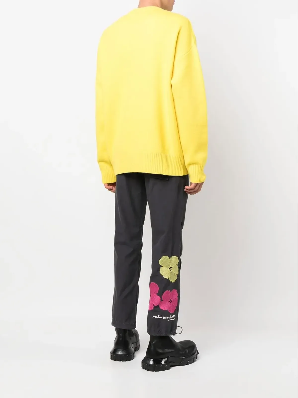 Maharishi 花柄プリント スリムフィットパンツ - ブラック - 画像2