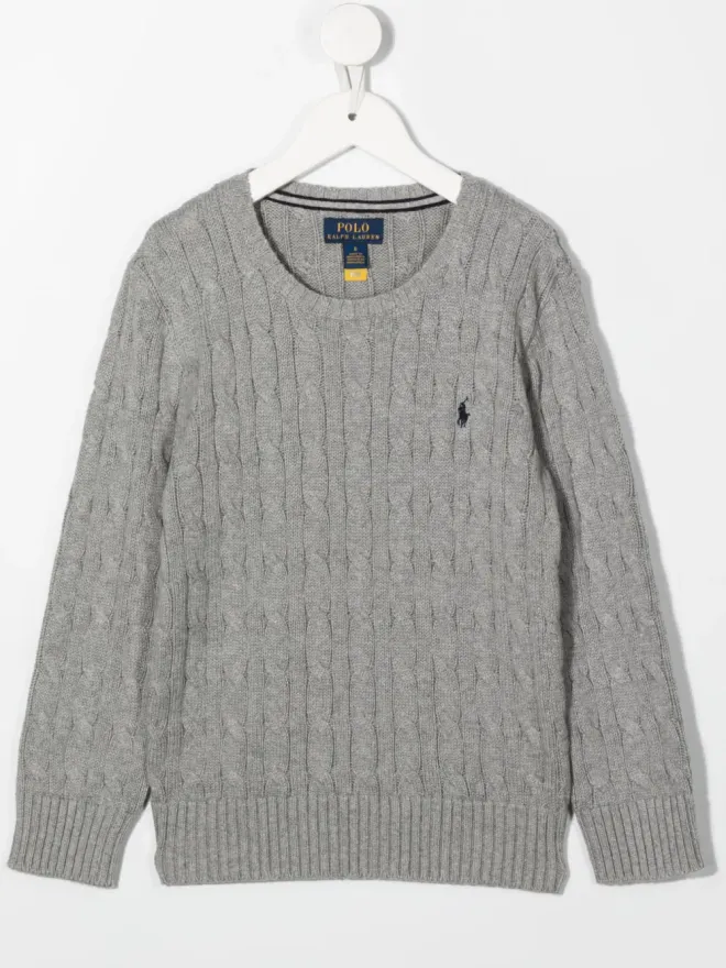 POLO RALPH LAUREN KIDS POLO RALPH LAUREN KIDS ケーブルニット クルーネック ジャンパーの商品画像