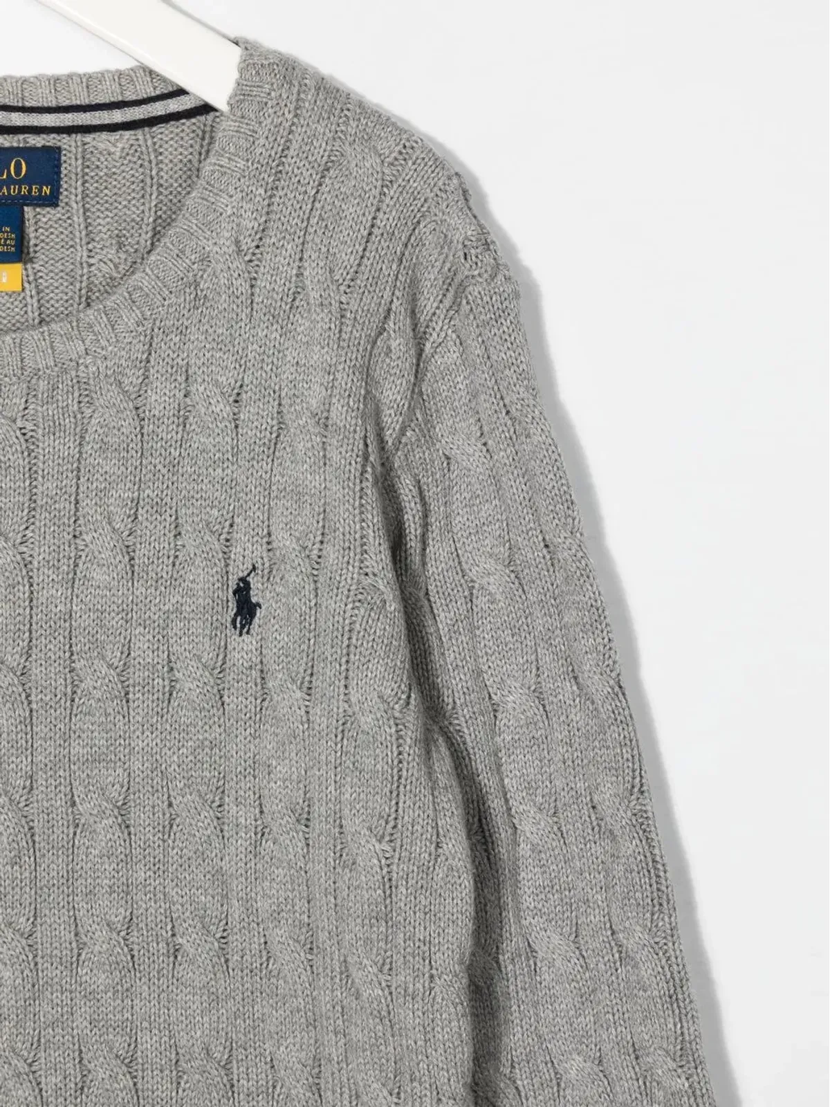 POLO RALPH LAUREN KIDS ケーブルニット クルーネック ジャンパー - 画像3