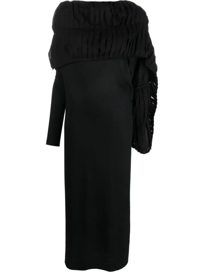YOHJI YAMAMOTO Yohji Yamamoto ウールとコットンのドレスの商品画像