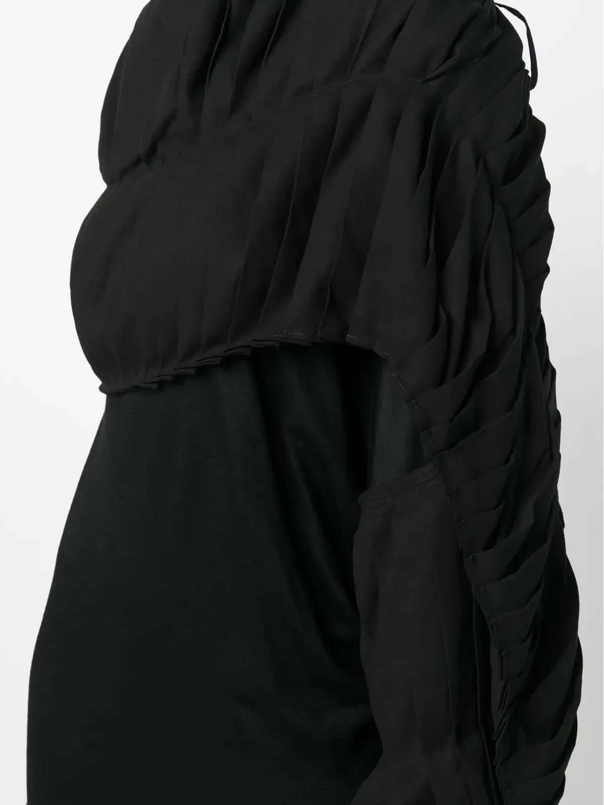 Yohji Yamamoto ウールとコットンのドレス - 画像5