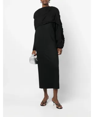 Yohji Yamamoto ウールとコットンのドレス - サムネイル2
