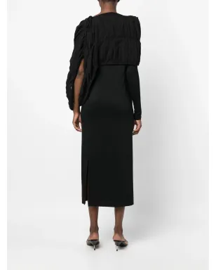 Yohji Yamamoto ウールとコットンのドレス - サムネイル4
