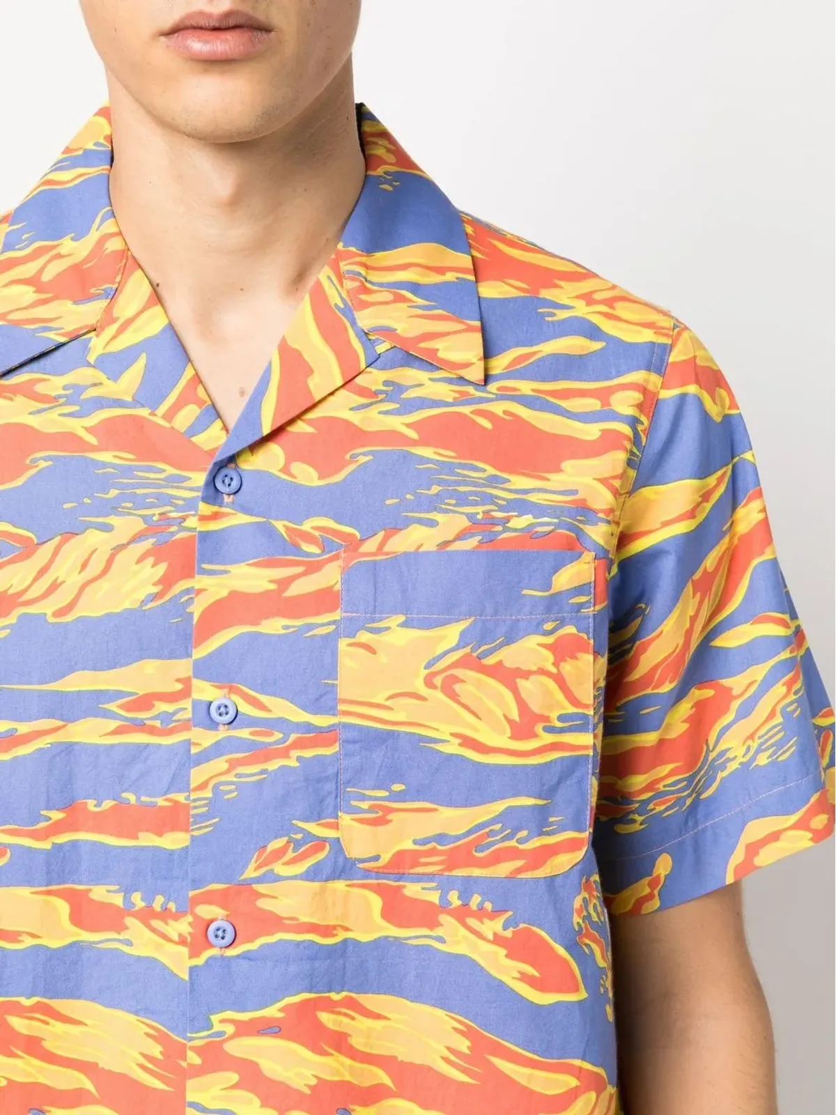 Maharishi グラフィックプリント キャンプカラーシャツ - 画像5