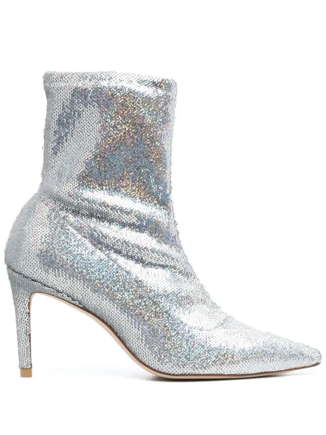 Stuart Weitzman Stuart Weitzman ホログラフィックエフェクト アンクルブーツの商品画像