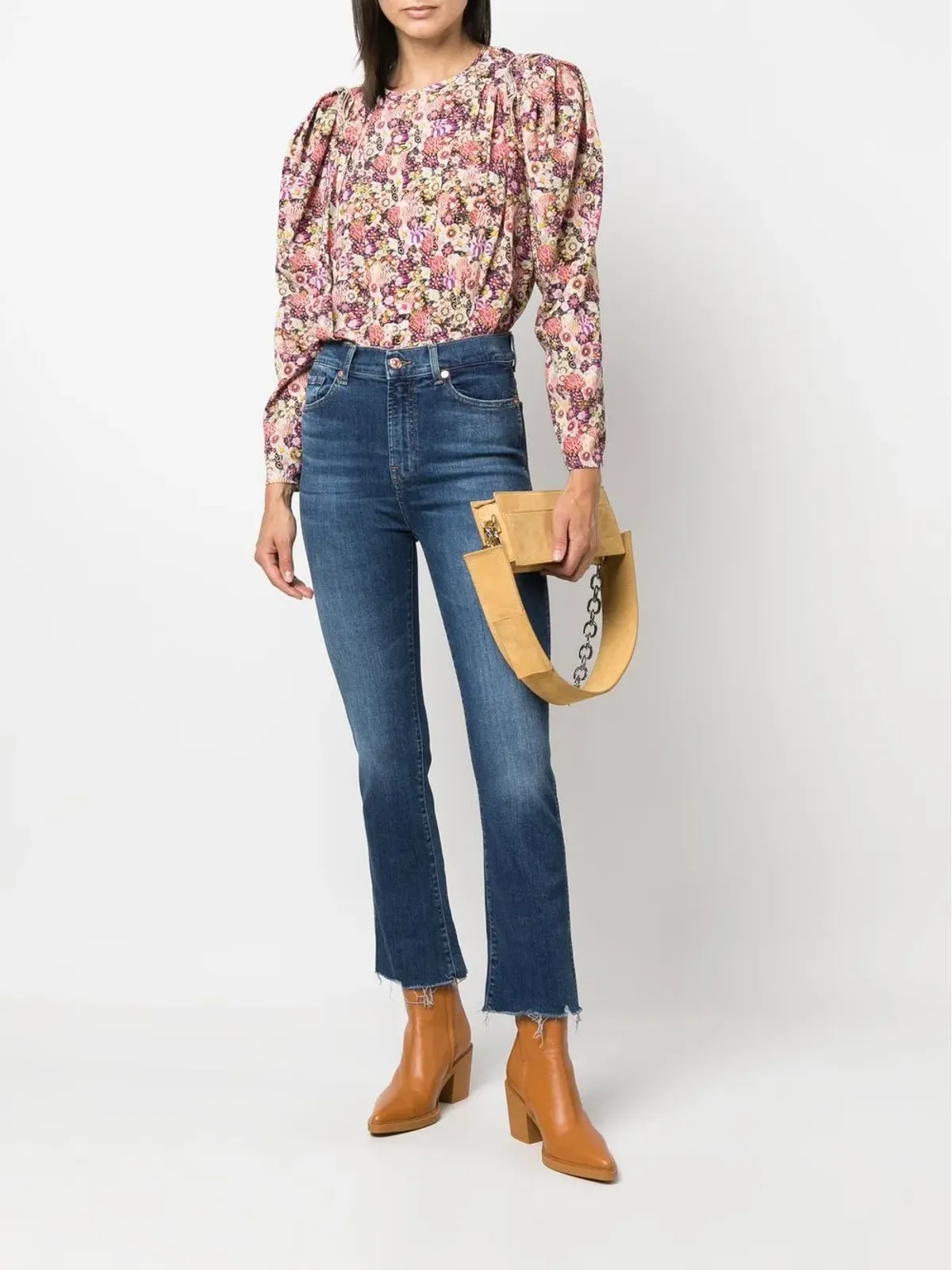 7 For All Mankind クロップドデニムジーンズ - 画像2
