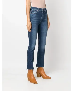 7 For All Mankind クロップドデニムジーンズ - サムネイル3