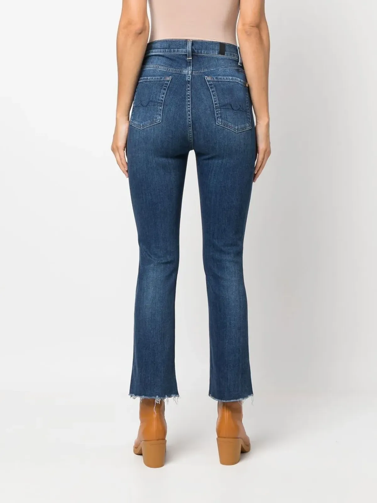 7 For All Mankind クロップドデニムジーンズ - 画像4