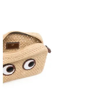 Anya Hindmarch eyes-appliqué woven crossbody bag - Neutrals - サムネイル5