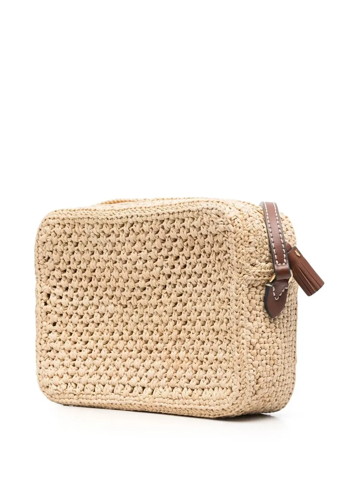 Anya Hindmarch eyes-appliqué woven crossbody bag - Neutrals - 画像3