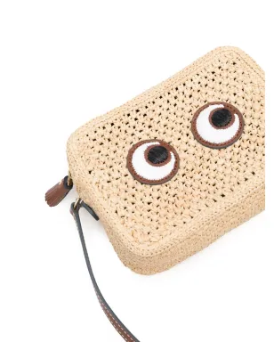 Anya Hindmarch eyes-appliqué woven crossbody bag - Neutrals - サムネイル4
