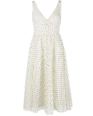 RED Valentino ポルカドット柄フレアドレス - サムネイル1
