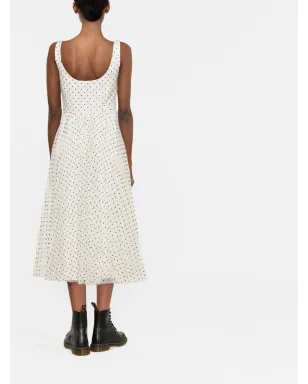 RED Valentino ポルカドット柄フレアドレス - サムネイル3