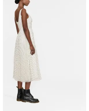 RED Valentino ポルカドット柄フレアドレス - サムネイル4