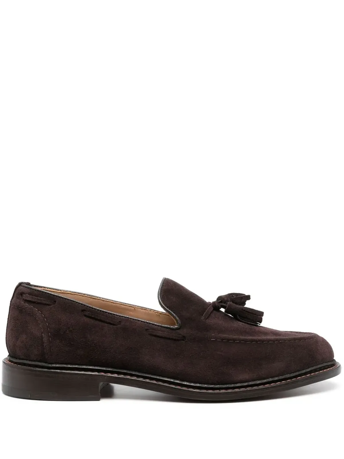 Tricker's エルトン スエード ローファー - ブラウン - 画像1