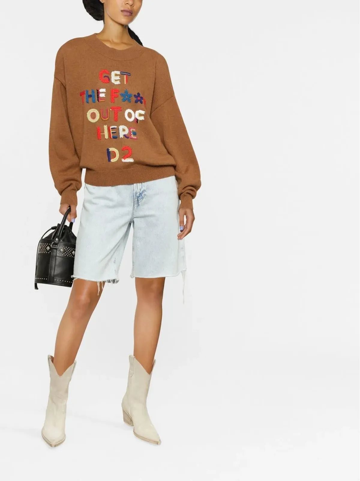 DSQUARED2 クロシェ編み装飾のジャンパー - 画像2