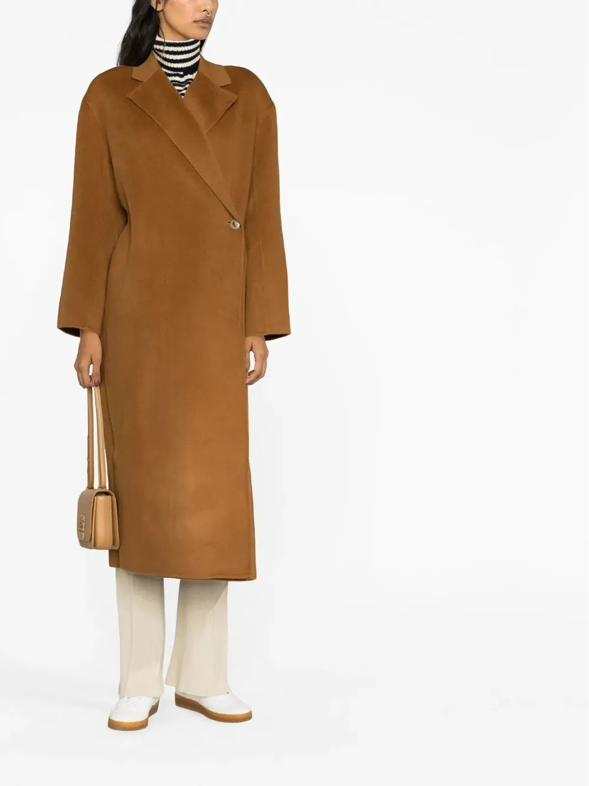 By Malene Birger ノッチド・ラペル ボタン留め コート（ブラウン） - 画像2