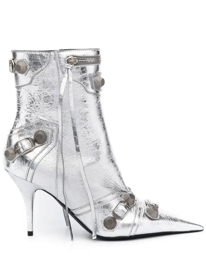 Balenciaga Balenciaga Cagole 90mm メタリック アンクルブーツの商品画像
